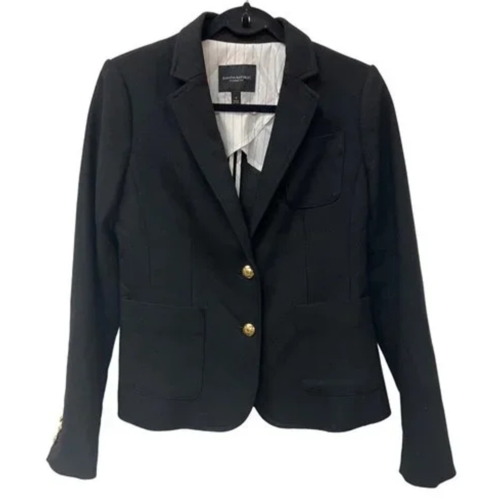 Banana Republic Classic Fit Blazer black Jacket Size 4P